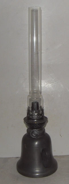 Lampe à Pétrole GAUDARD En étain – Table, Vintage, Grise, Parfait état (occasion)