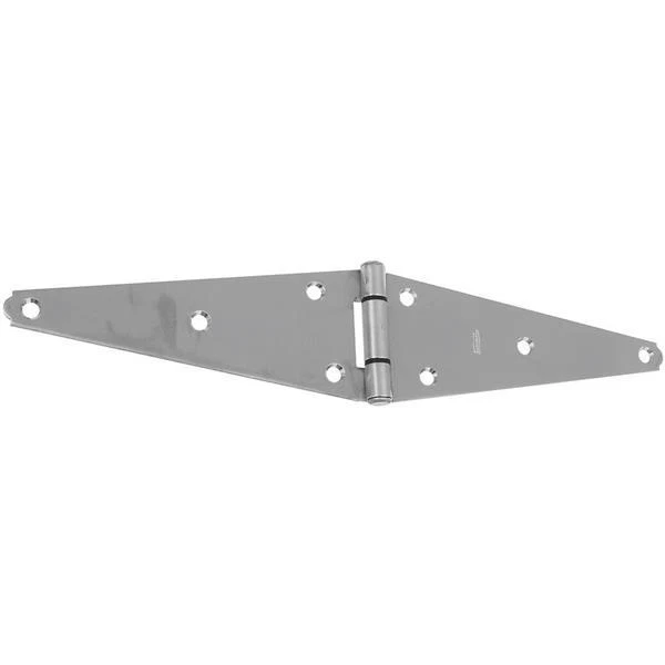 10 Pk Stainless Steel 3 1/8" H X 8" L Barn Shed Door Heavy Strap Hinge N342493