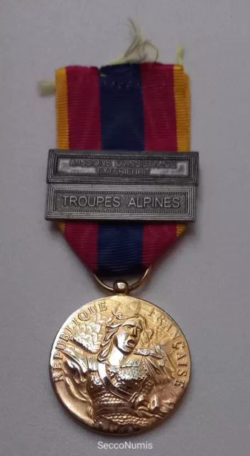 Médaille/décoration Défense nationale OR Taille Ordonnance avec 2 Barettes