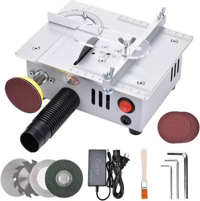 5000RPM Multifunctional Mini Table Saw for DIY Hobby Model Cutting Woodworking