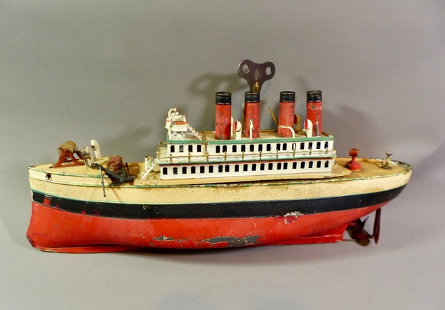 CARETTE - BING - MARKLIN - BATEAU MECANIQUE - JOUET ANCIEN