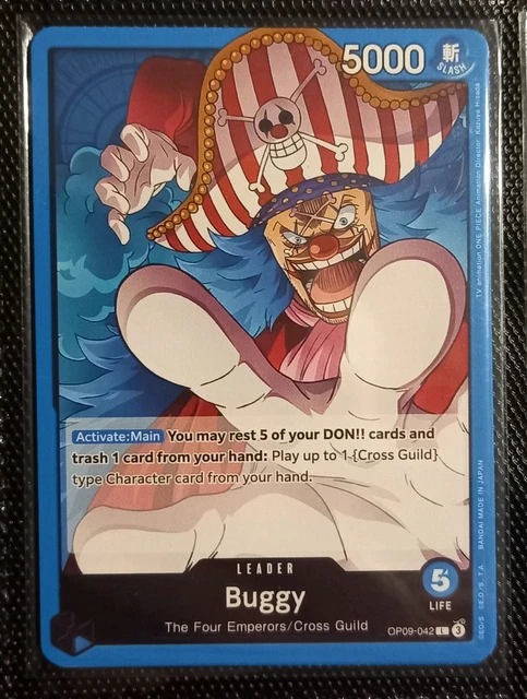 Individual Trading Card Games In Japanese One Piece Card Game: Buggy Leader  Card - OP09-042 Alt Art Japanese ONE PIECE CCG Japanese Card L Rarity