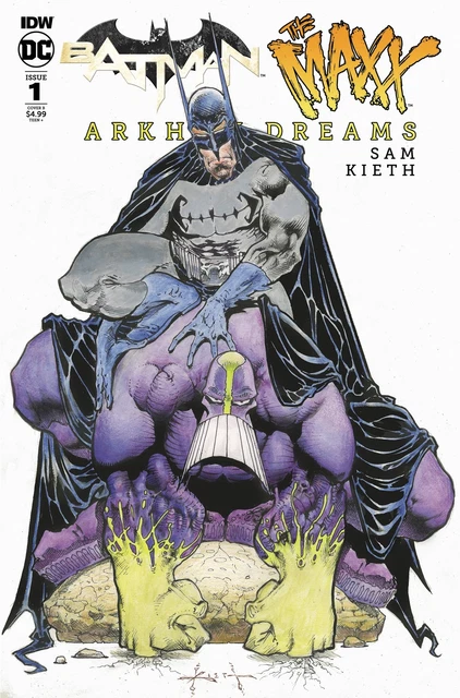 Batman Maxx Arkham Dreams #1 Variant Cover Sam Kieth Nm 1St Print Dc Idw 2018
