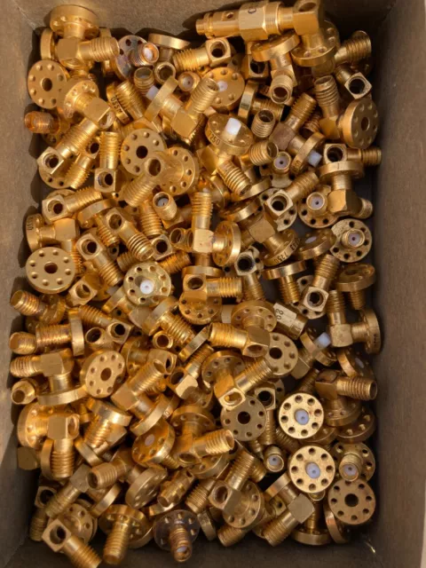 100 ++Assorted  Omni Spectra RF Coaxial Connector SMA Gold