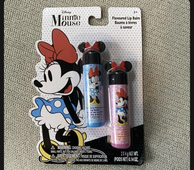 Disney Minnie Mouse 2ct Lip Balms Blueberry, Cotton Candy New in Package