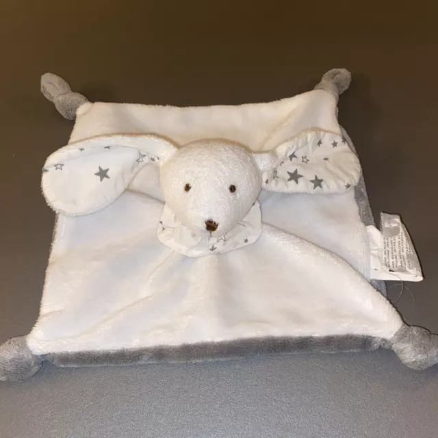 Doudou Plat Lapin Gris Blanc Gris Etoile Maison Du Monde  Neuf