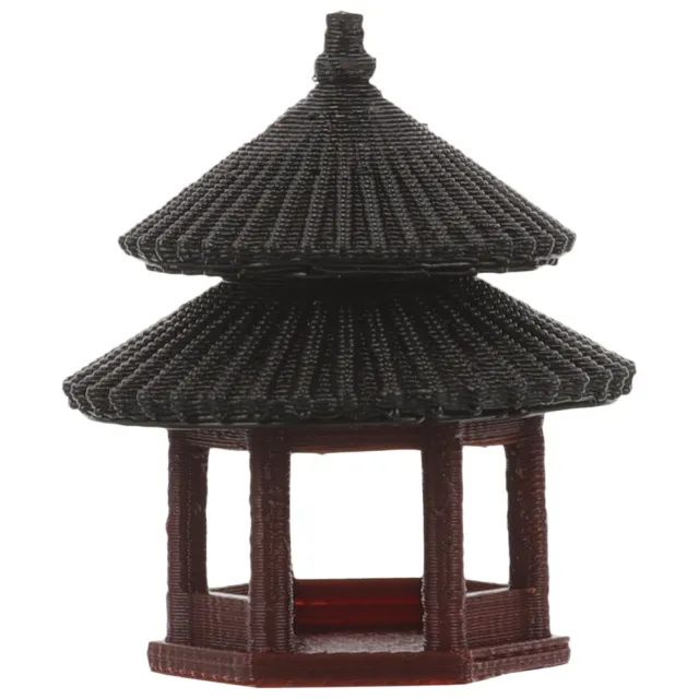 Miniature Pagoda Bonsai Decor Micro Landscape Gazebo Decorations