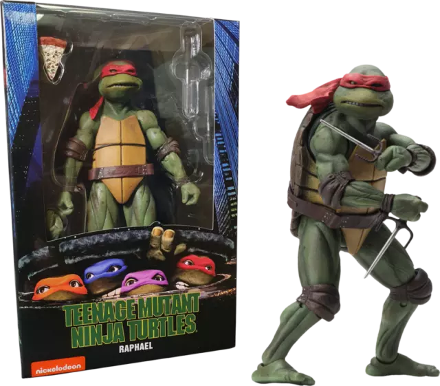 Raphael Teenage Mutant Ninja Turtles 1990 Movie TMNT 18cm Action Figur NECA