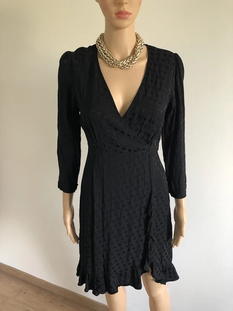 magnifique robe zara 100% soie t 40 tres peu portée