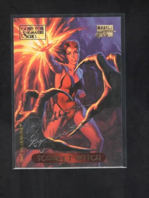 1994 Marvel Masterpiece Gold Signature Series #105 Scarlet Witch