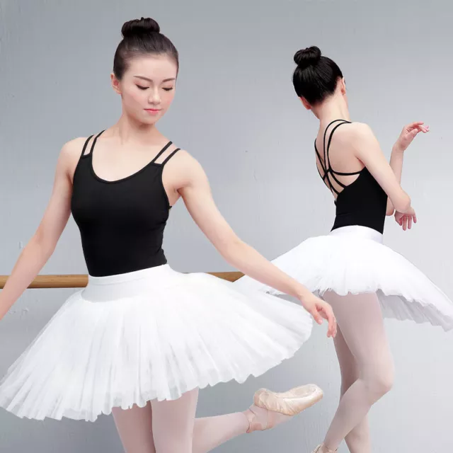 Adult Ballet Tutu Skirt Practice Dance Performance Costume Stage Dress Dancewear