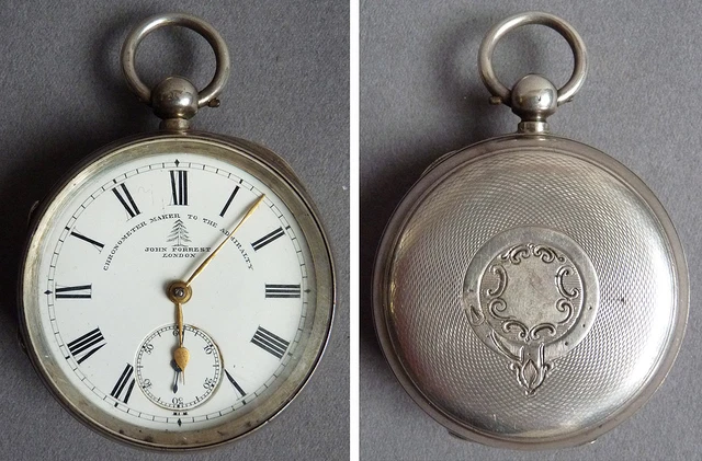 Montre De Gousset Ancienne En Argent Massif Fin 19e Siècle - Mécanique Manuel - Ne Fonctionne Pas