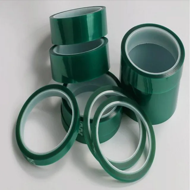 Cinta adhesiva verde en silicona de enmascaramiento para pintura - 66mt