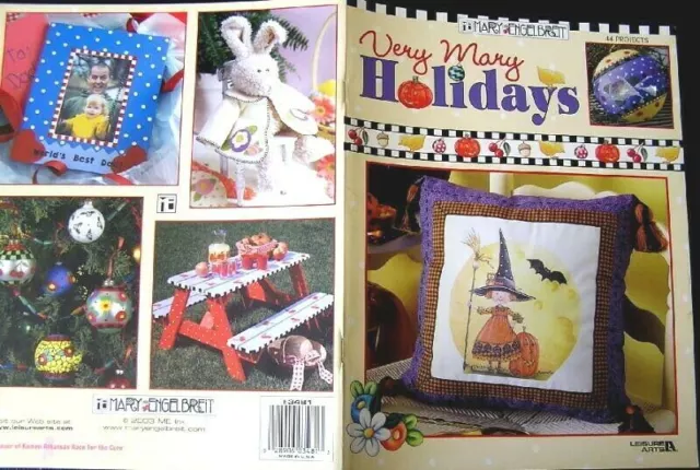 Very Mary Holidays Craft Quilt Decor Pattern Book Halloween Christmas Engelbreit