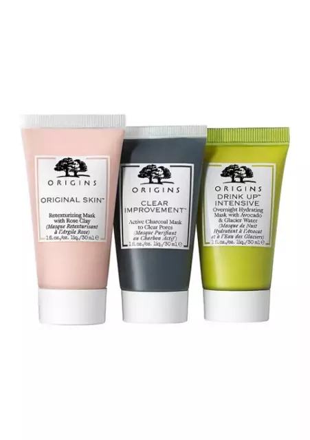 Origins Love and MaskMasking Trio to Retexturize, Purify and Hydrate