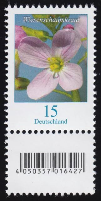 3424 Wiesenschaumkraut 15 Cent, mit kleiner Nummer und Codierfeld **