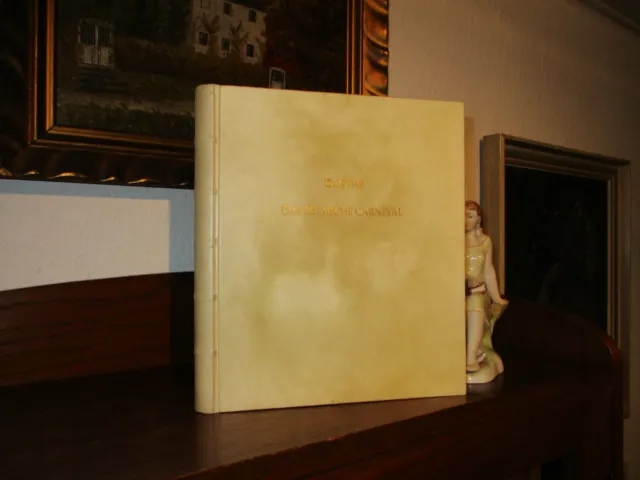 GOETHE DAS RÖMISCHE CARNEVAL Bibliophile Luxusausgabe 1922 PERGAMENT HANDEINBAND