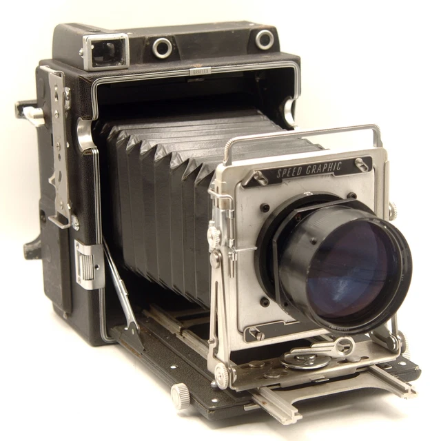 4x5 Speed Graphic Camera with 6" 152mm f2.8 Paxar Lens, Large Format Camera
