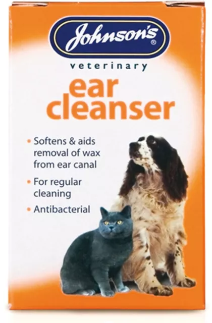 Johnsons ear cleanser, ear cleaner,Antibacterial for cats and dogs