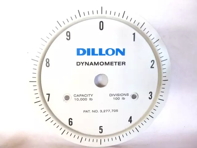 Dillon Dial with Inlay, for AP 10,000 Mechanical Dynamometer, 5"