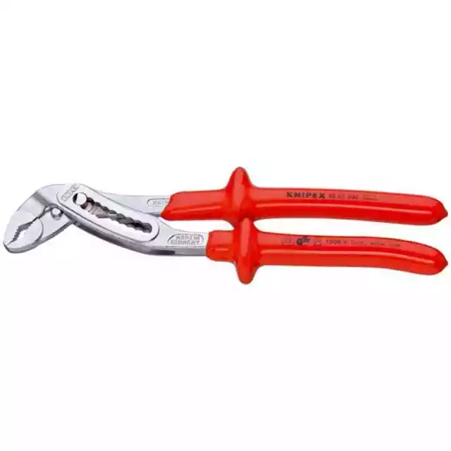 KNIPEX Tools - Alligator Water Pump Pliers, Chrome, 1000V Insulated (8807300)