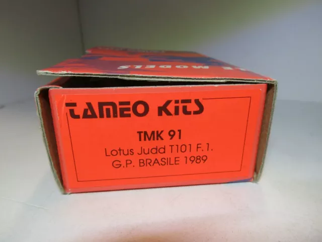 Tameo Kits 1/43 Lotus Judd T101 F1 Brazilian Gp 1989  Kit Tmk 91