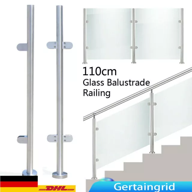 Edelstahl Rundrohr 25 x 1 mm Edelstahl 825mm für Holztreppe Treppe Füllung