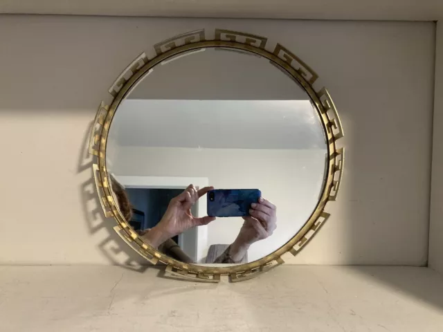 Mirrored Tray for Perfume Jewelry Dresser Organizer Retro Decor Gold-tone Mirror