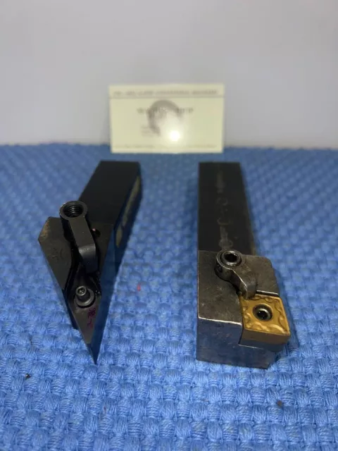 Pair of 1" Shank Lathe Cutters Kennametal DVJNR-164C &MCLNR 165