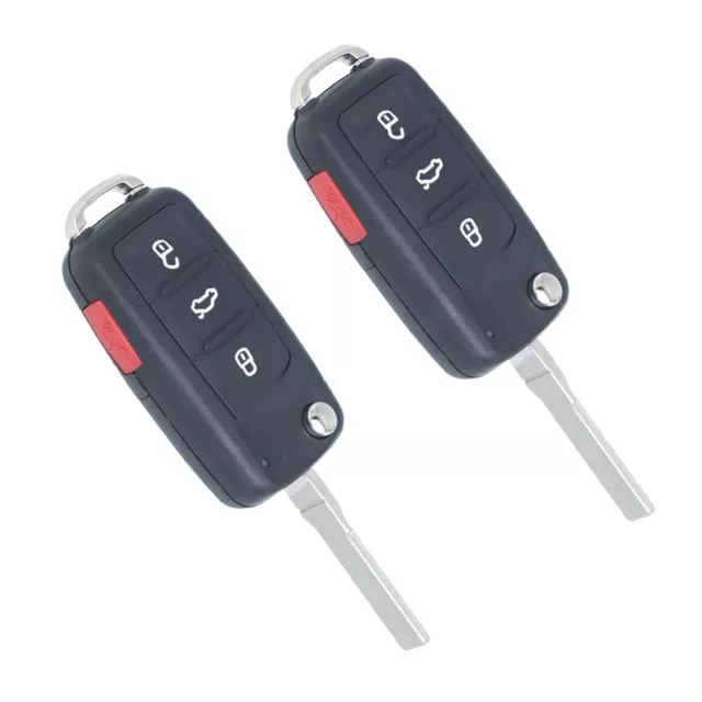 For Volkswagen Jetta 2011-2016 2PCS Keyless Entry Remote Key Fob NBG010180T