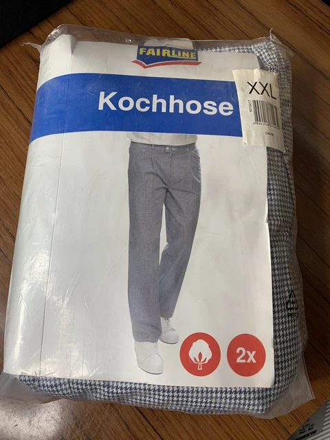 2 Stk. Kochhosen , Männer Gr. XXL, neuwertig, ungetragen ,Pepieter schwarz weiß