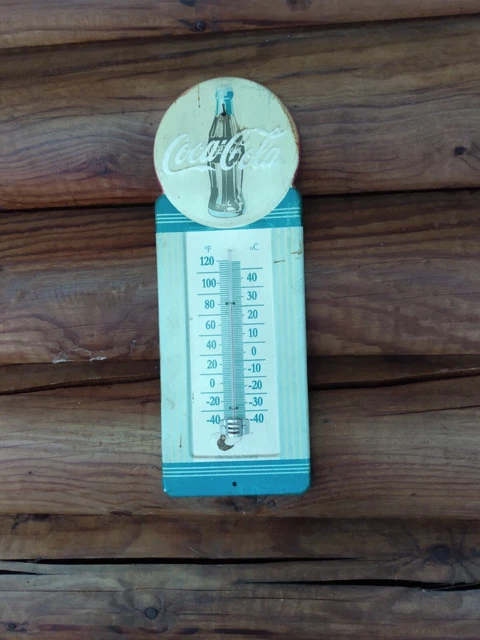 vintage coca cola thermometer sign