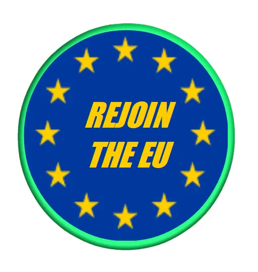 Rejoin EU Button Badge 25mm, 32mm, 58mm