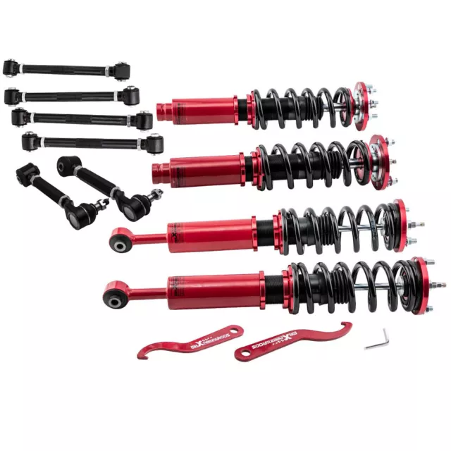 Maxpeedingrods Coilovers + 6 Rear Camber Arms Kit for Honda Accord 2003-2007