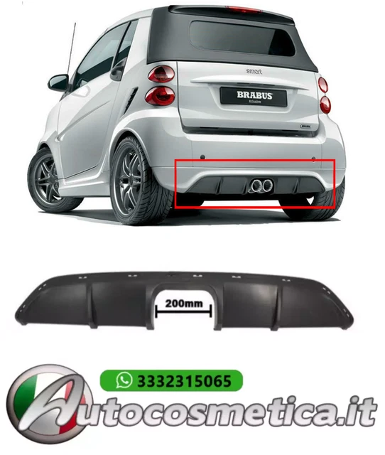 SPOILER PARE-CHOCS ARRIÈRE Pour Smart 451 De 2013-2015 EUR 109,00