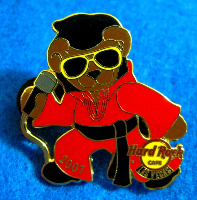 LAS VEGAS ELVIS PRESLEY *THE KING* BEAR RED JUMP SUIT 2007 Hard Rock