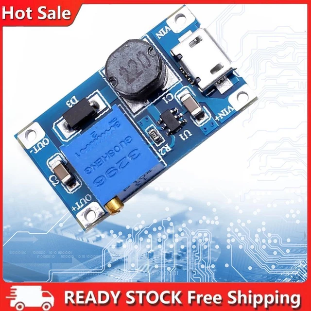 MT3608 DC-DC STEP Up Power Module Type-C/Micro Adjustable Electronic ...
