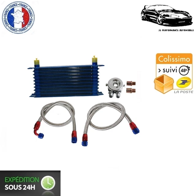 Kit Radiateur d'Huile 10 Rangées avec Durites pour Toyota Supra