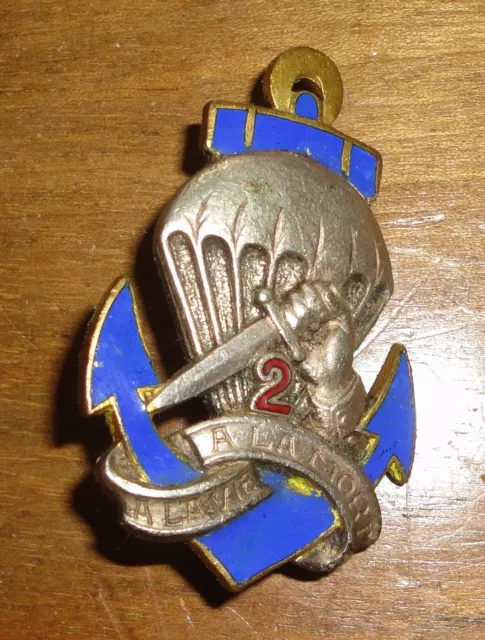 Insigne 2 BCCP Bataillon Colonial commando parachutiste Indochine