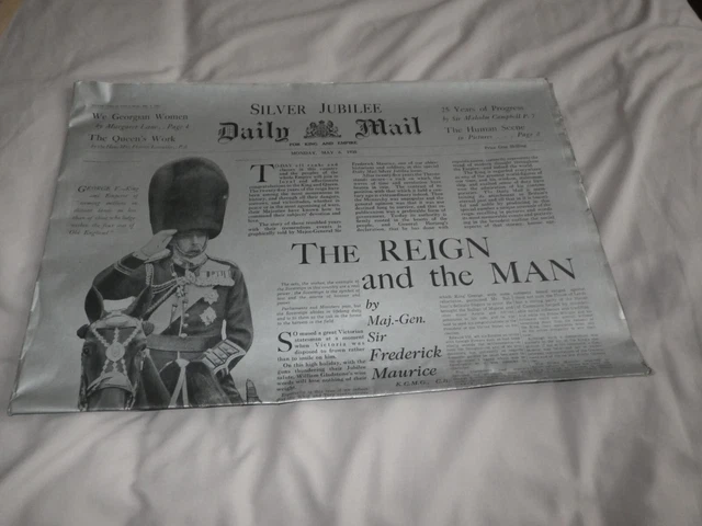 Daily Mail May 6, 1935. Silver Jubilee
