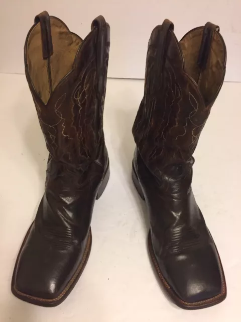 JB DILLON MENS Genuine Goat Leather Cowboy Western Boots Square