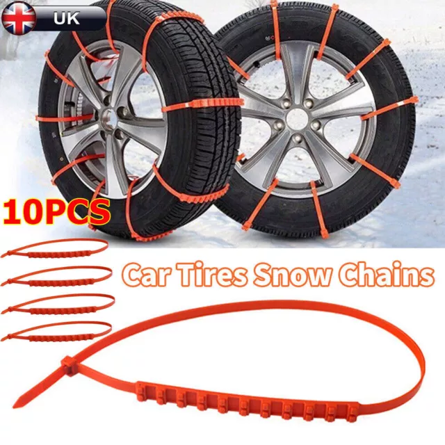 Tire Anti Skid Chains, 20pcs Car Truck Anti skid Nylon Tyre Chains Snow Mud  Snow Chains Car Security Tire Belt Cable W/Gloves Snow Tire Chain snow  chains snow chains : : Car
