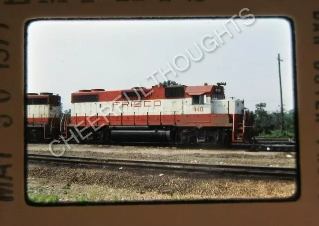 Original '77 Kodachrome Slide SLSF Frisco 440 GP38-2 Memphis, TN       28D1