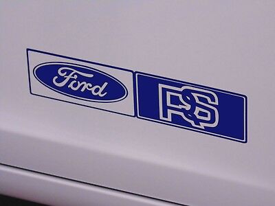 For Ford Rs Vinyl Blue Decals Sticker,Car Custom,Escort,Turbo,Fiesta,Classic