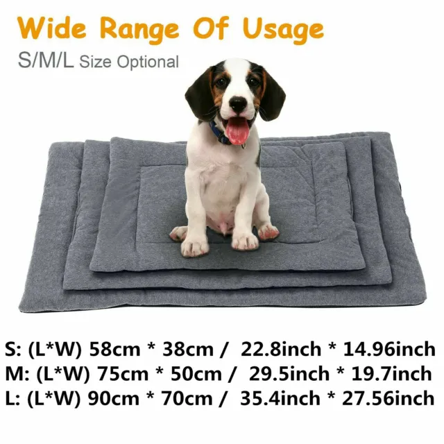 Super Soft Pets Dog Crate Bed Super Plush Dog Bed Mat for Kennel Pad Cushion Mat 10