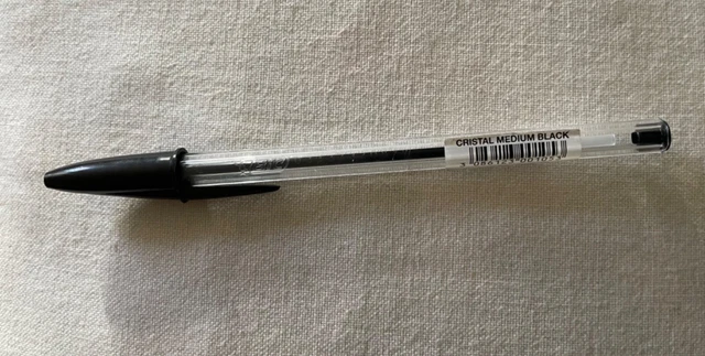 [Ref:847897] BIC Stylo bille CRISTAL Rechargeable Pointe Moyenne Noir
