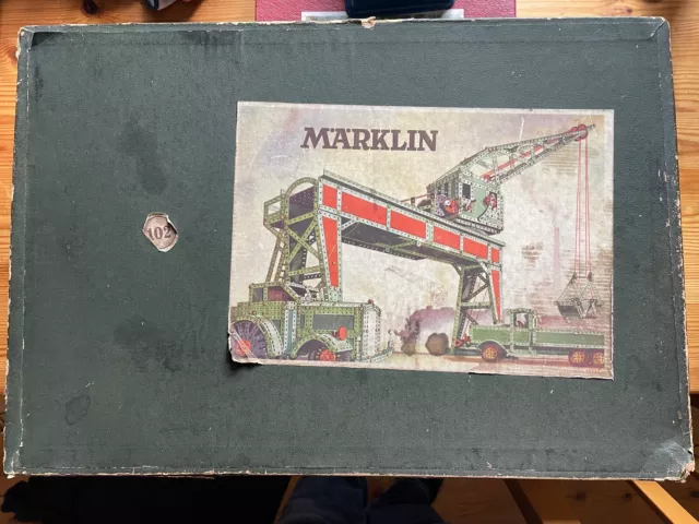 MÄRKLIN Metall-BAUKASTEN -102- 50er Jahre mit Bauanleitung