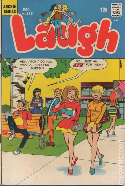 Laugh Comics #213 VG 1968 Stock Image Low Grade