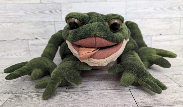 FOLKMANIS PUPPETS FULL Body Frog Toad Hand Puppet Plush 8" Tall Pretend
