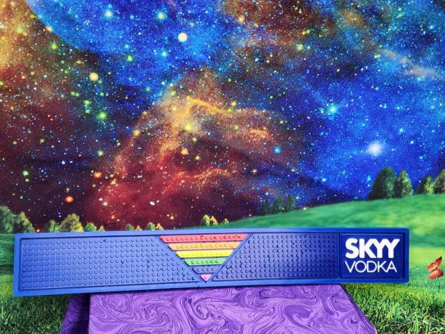 Skyy Vodka Lgbt Bar Mat Pride Rainbow Beautiful 24"X3.5"